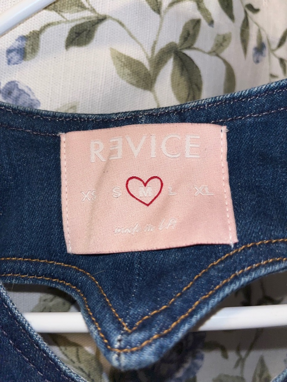 Revice Deep Indigo Denim Jumpsuit with Flared Legs - Picture 5 of 7